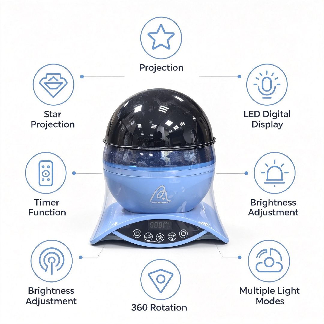 Remote Control Star Projector/Night Light Lamp