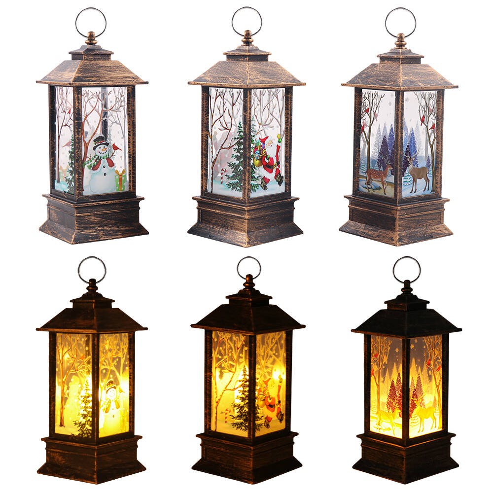 LED Christmas Lanterns (Set of 3)