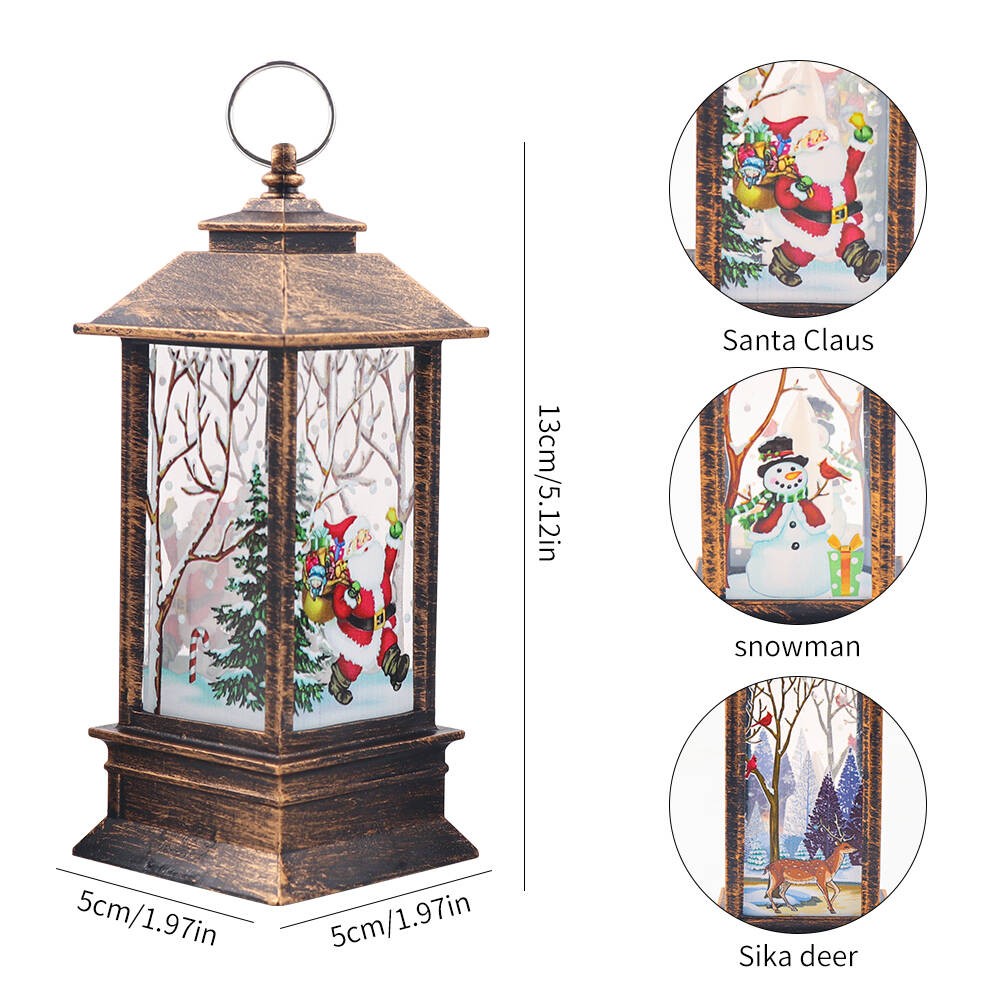 LED Christmas Lanterns (Set of 3)